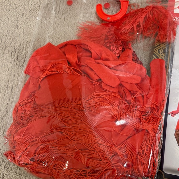 Smiffys Red Flapper Costume - Picture 4 of 4